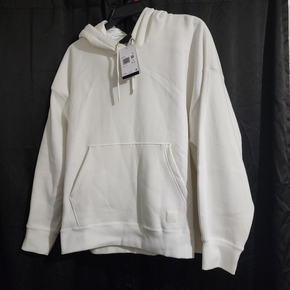 Woman's 2x Jordan off white satin lined hood hoodie